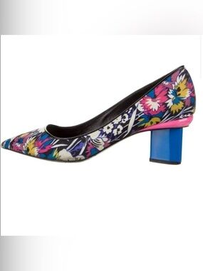 Nicholas Kirkwood Floral  Block Heel Pumps size 10
